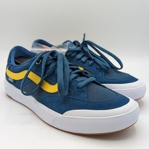 NEW Womens Vans Berle Pro STV Navy Yellow Sneaker Shoes Size 8.5 VN0A3WKXSN0